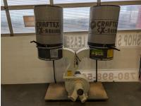 Craftex CX-Series Dust Collector with Qty of Ducting