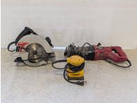 Craftsman 7-1/4 Inch Circular Saw, Dewalt Palm Sander and Skil Reciprocating Saw