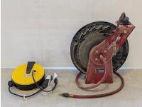 Bayco Extension Cord Reel and Reelcraft Hose Reel