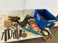 Makita Angle Grinders and Assorted Discs and Wire Wheels