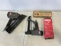 (2) Senco Air Nailers and Assorted Nails