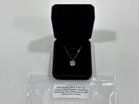 Smartlife Sterling Silver 4.0 Ct Lab-Created White Sapphire Necklace