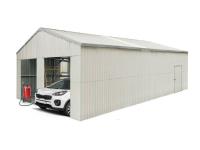 TMG Industrial TMG-MS2541 25 Ft X 41 Ft Double Garage Metal Barn Shed with Side Entry Door