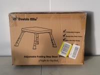 Adjustable Folding Step Stool