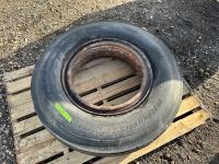 11R24.5 Tire On Rim