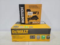 Bostitch RN46 Coil Roofing Nailer and Case of Dewalt 1-1/4 Inch Coil Roofing Nails