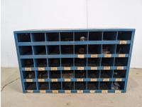 40 Compartment Bolt Bin with Contents