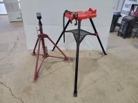 Pipe Stand and Ridgid 1/8-6 Inch Tristand