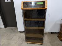 Stereo Cabinet with Sony Turntable, Teac Cassette Deck and Sony Stereo