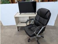 Desk, Office Chair and Sony 32 Inch LCD TV