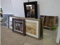 Qty of Framed Prints and Mirrors