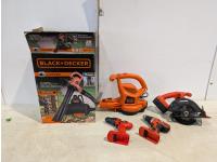 Black & Decker 3-in-1 Vacpack, (2) 18V Drills and 18V Circular Saw