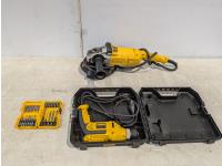 DeWalt 3/8 Inch Drill, Bits and 7/9 Inch Angle Grinder/Sander