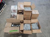 Large Qty of Tin Screws, Staples, Lock Nuts, Rivets, Wood Screws