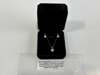 2.0Ct. Lab Created White Sapphire 2 Piece Set