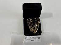 14K Gold Plated 9.0 mm Cuban Link Necklace