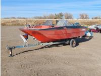 Fiberform Surfrider 15 Ft Outboard Boat w/ Trailer