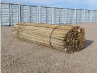 (150) 2-3 Inch X 14 Ft Treated Fence Rails