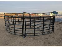 (3) Section Open Rail Cattle Crowding Tub