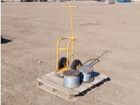 Qty of (2) Electric Fence Wire and Oxy/Acetylene Cart