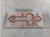 1986 Canadian Two Dollar Bill