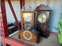 Qty of (3) Antique Clocks