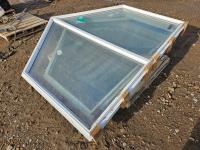 Qty of (2) 70 Inch X 74 Inch A Frame Windows