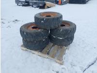 Qty of (5) 10-16.5 Skid Steer Tires w/ Rims