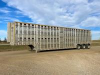 2015 Merritt 53 Ft Tridem Aluminum Cattle Liner