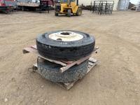 (2) 112R24.5 Tires w/ Steel Rims