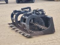 77In Skelton Bucket w/ Grapple - Skid Steer Attachment