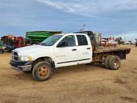 2004 Dodge Ram 3500 4X4 Dually Crew Cab Flat Deck Truck