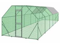 TMG Industrial TMG-CRS1040 10 Ft X 40 Ft Wire Mesh Chicken Run Shelter