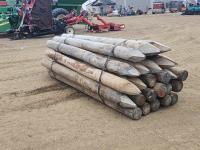 T7810C (25) 7-8 Inch X 10 Ft Treated Chiseled Posts