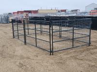 (6) 7 Ft Light Duty 4 Bar Mesh Panels