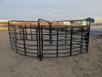 (3) Section Open Rail Cattle Crowding Tub