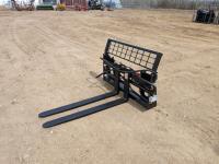 2023 Mower King SA-AD 48 Inch Skid Steer Hydraulic Adjustable Pallet Forks