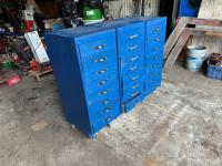 24 Drawer 3 Piece Rolling Cabinet