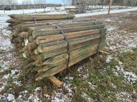 (75) 4-5In X 7 Ft Treated Posts