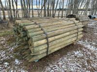 (75) 4-5In X 7 Ft Treated Posts