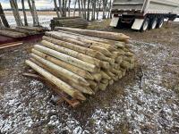 (75) 4-5In X 7 Ft Treated Posts