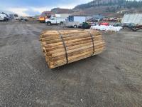 (115) 3-4 Inch X 7 Ft Treated Fence Posts