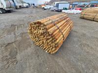 (180) 2 Inch -3 Inch X 6Ft Treated Fence Posts