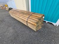 (150) 2-3 Inch X 12 Ft Treated Fence Rails