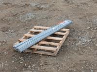 (100) 1/4 Inch X 3/4 Inch X 72 Inch Galvanized Flat Bar