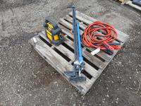 Farm Jack, Jumper Cables, Dewalt Air Compressor/ Booster Pack