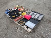 Drill Bit Set, Tap Set, Hitch Mount Vice, First Aid Kit, (2) Wrench Sets.