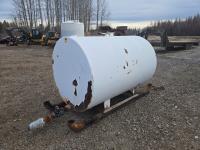 74 Inch Long Metal Tank On Pipe Skids