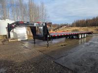 2024 SWS 36 Ft TRI/A G/N Flat Deck Trailer