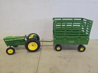 John Deere Die Cast Tractor & Wagon